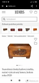starožitné ,dřevěné - kafrové , úložné bedny - 7