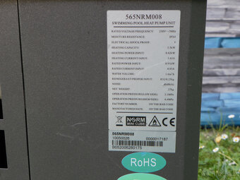 Tepelné čerpadlo k bazénu NORM MINI CUBE 3,5 kW - 7