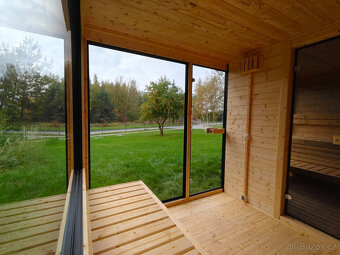 Finská venkovní sauna-Saunový domek s odpočívárnou - 7