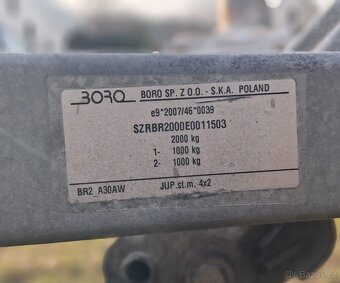 autopřepravník (vlek) BORO – 2000 kg - 7