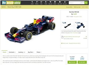 LEGO MOC Formule Red Bull RB16B - 7