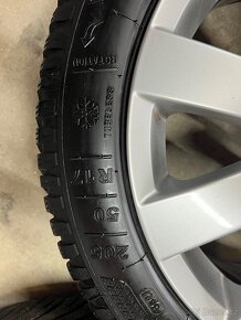 Originální zimní alu sada VW 205/50R17, Kleber 6mm - 7