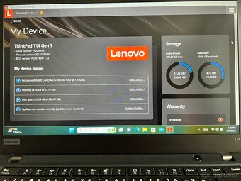 Lenovo ThinkPad T14 Gen 1 16GB RAM i5-10310U 250GB - 7