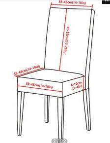 Potahy/povlaky na židle 4ks > - 7