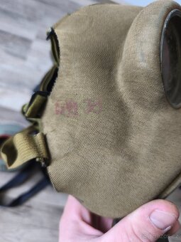 Německa plynová maska Luftschutz Originál - 7