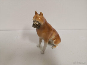 Porcelánová soška psa boxer Royal Dux - 7
