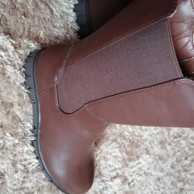 Krásné teplé kozačky vel.38 - 7