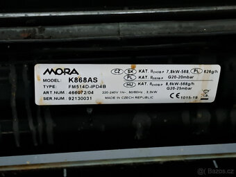 Kombinovaný sporák Mora K 868 AS - 7