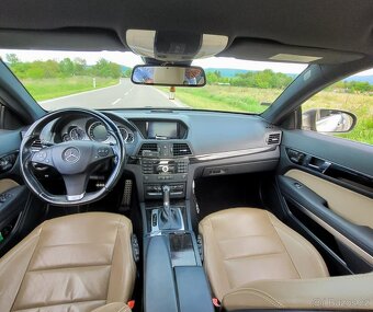 Mercedes Benz E coupe 350 CDI AMG - hnědá kůže - 7