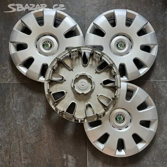 Originální poklice Škoda 15" 4 kusy - 7