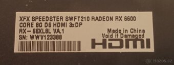 XFX SPEEDSTER SWIFT 210 RX6600 8GB - 7