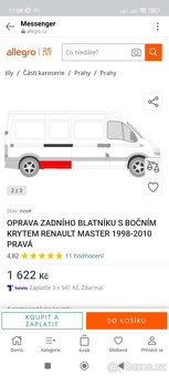 Renault Master 2.5 dci 84kw 2006 stk 5.26 nová spojka - 7