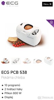 Domácí pekárna ECG - 7