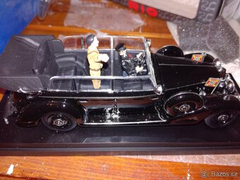 pohladnice 1945 a model auta A.H. Mercedes-Benz 770 pulmann - 7