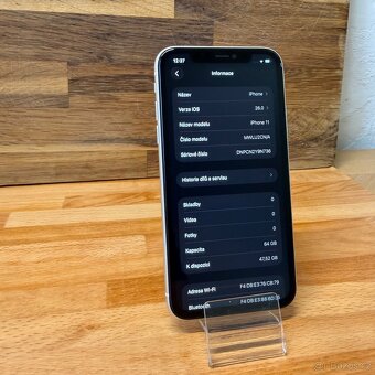 IPhone 11 64GB, bílý, 100% baterie (rok záruka) - 7