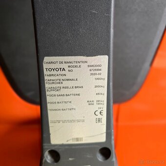 Toyota SWE 200D • 2020 • gelová baterie • vestavěná nabíječk - 7