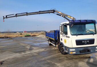 MAN TGL 12-250 - 4x2 – Sklápěč/Valník + HR-PM 5 – EURO 5 - 7