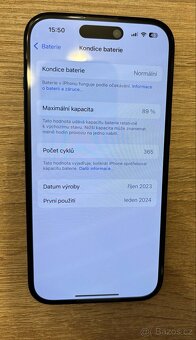 Apple iPhone 15 128GB, TOP STAV 8 měsíců záruka. - 7