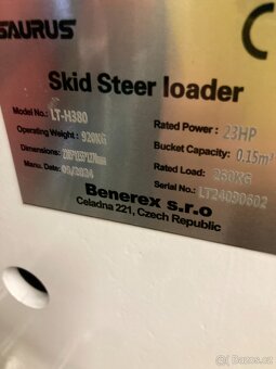 Pásový nakládač smykový motor HONDA 23PS - 7