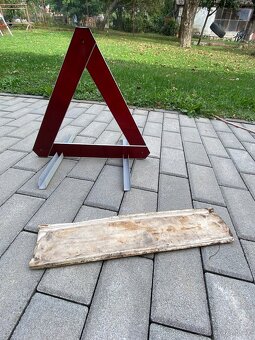 Výstražný trojúhelník retro - 7