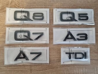 AUDI chromove znaky loga znaky AUDI chrom znak kruhy - 7