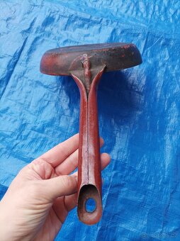 Smaltovaná červenohnědá pánvička - 7