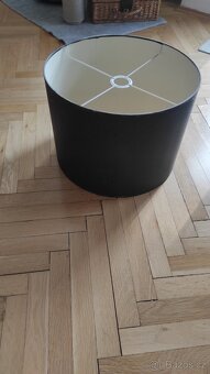 Látkové stínítko na lustr černé - 7