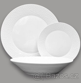 NOVÁ Thun MOSAIC talířová porcelánová sada bílá 18 dílná - 7