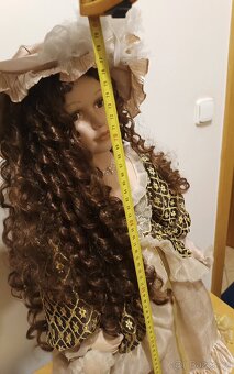 Retro Xl 80cm velká panenka s porcelánovou hlavou - 7