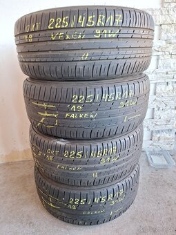 Prodám letní pneu 225/45/17 - 7