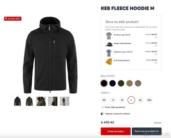 Outdoorová merino mikina Fjallraven Keb Fleece Jacket M šedá - 7