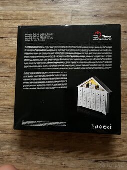 Dřevěný adventní LED kalendář - 7