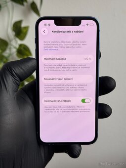 iPhone 13 mini 128GB modrý - 100% baterie - 7