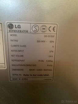 Prodám ledničku LG - 7