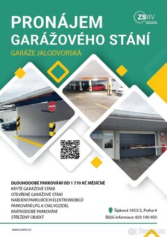 Pronájem krytého garážového stání, Praha 4 - ul. Šípková - 7