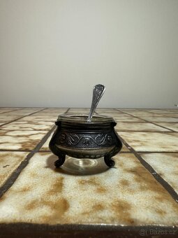Starožitný Soliér (Nádoba na sůl, hořčici či koření) - 7