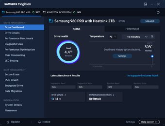 2x M.2 SSD SAMSUNG 980 PRO 2TB with Heatsink - jako nové - 7