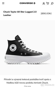 Kotníkové kožené tenisky Converse, vel. 41 - 7