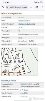 Pozemek s chatou u přehrady Skalka - Cheb - 7