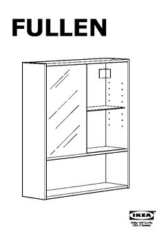 IKEA FULLEN – kúpeľňová skrinka so zrkadlom - 7