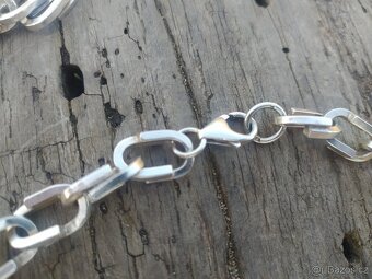 Stříbrný řetízek a náramek - ruční práce - PC 15 000CZ - 7