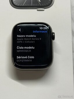 Apple Watch Series 9 Cellular 45mm Nerezová ocel - 7