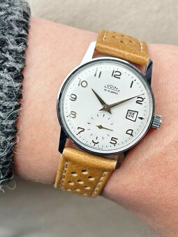 Československé Mechanické Retro Vintage hodinky PRIM Datumat - 7