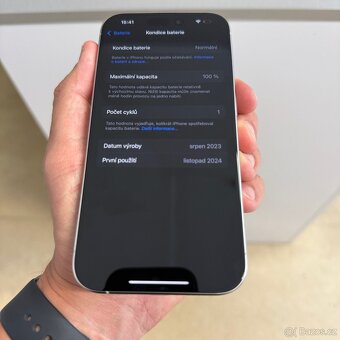 iPhone 15 Pro 256GB, 100% baterie, záruka - 7