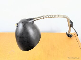 Industriální bakelitová stolní lampa Elektrosvit - 7