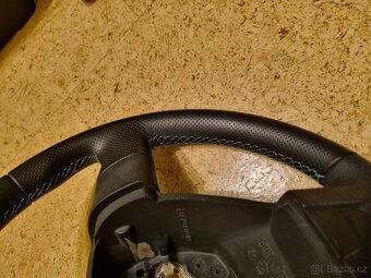 3-ramenný sportovní volant, zelené obšití - 7