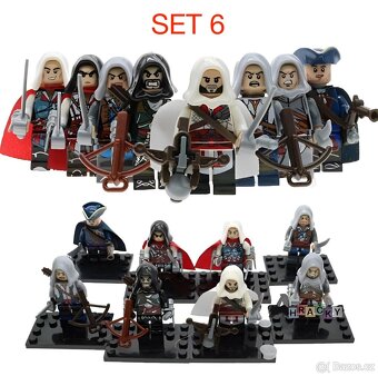 Figúrky piráti (8ks) typ lego, nové nehrané - 7