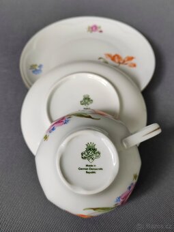 Krásné porcelánové trio Jlmenau Graf von Henneberg - 7