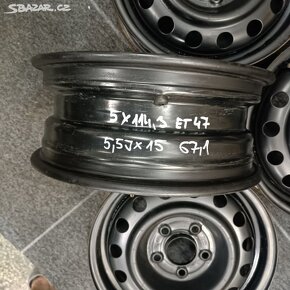 Plechové disky 5x114,3 ET47 5,5Jx15 67,1 Sada 4ks - 7