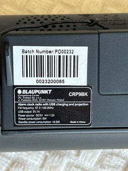 Radio a budík Blaupunkt CRP9BK černý - 7
